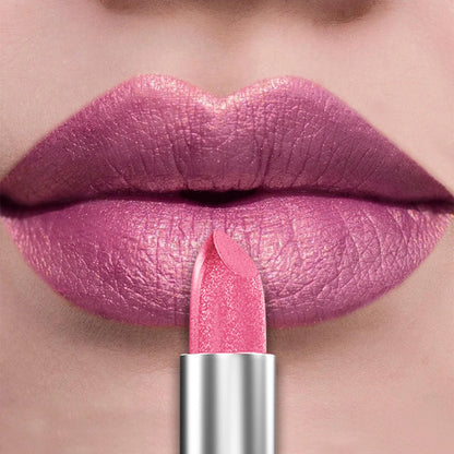21Colors Bold & Intense Glitter Shiny Metallic Lipstick Pearlescent Lip Tint