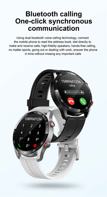 2025 New Voice Call Smart Watch Men GT Series 1.53 inch AMOLED Screen Sports Watch ECG+PPG Health Smartwatch For Android IOS