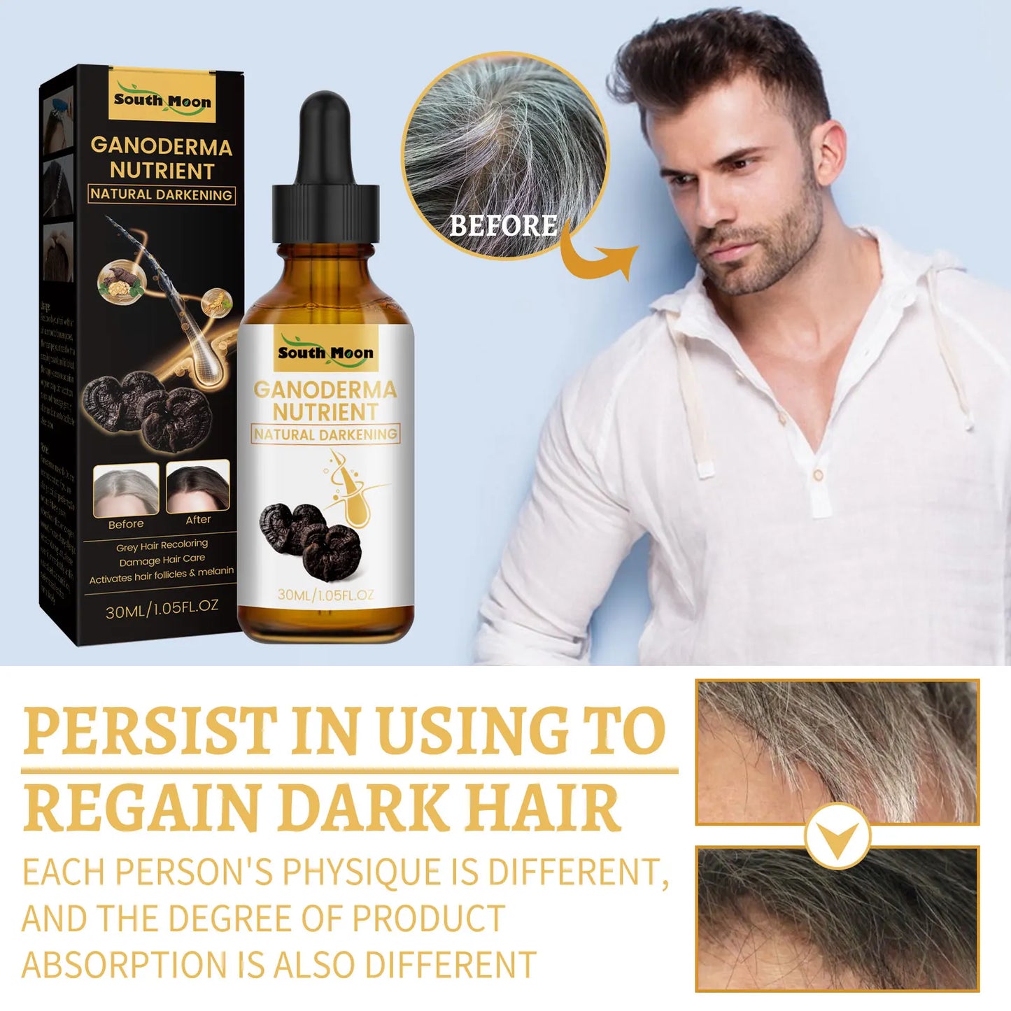 Black Ganoderma Lucidum Hair Liquid