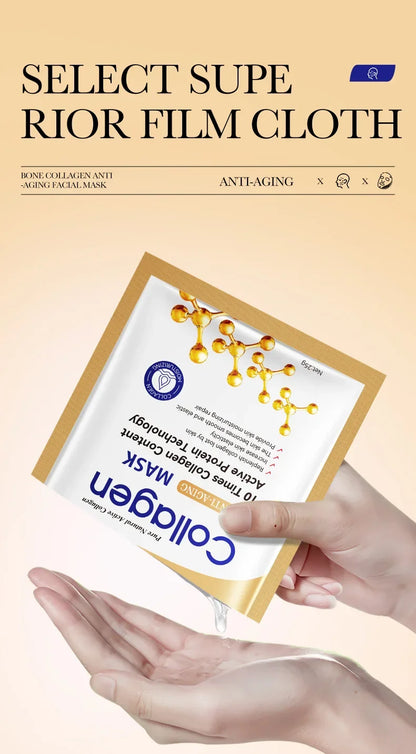 Anti-wrinkle Collagen Face Mask With 10 Sheets