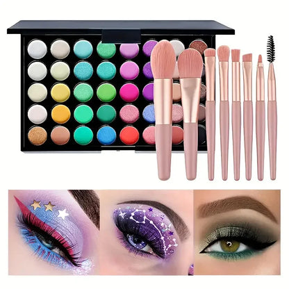 40 Colors Glitter Eyeshadow Palette Matte Waterproof Cosmetics Kit