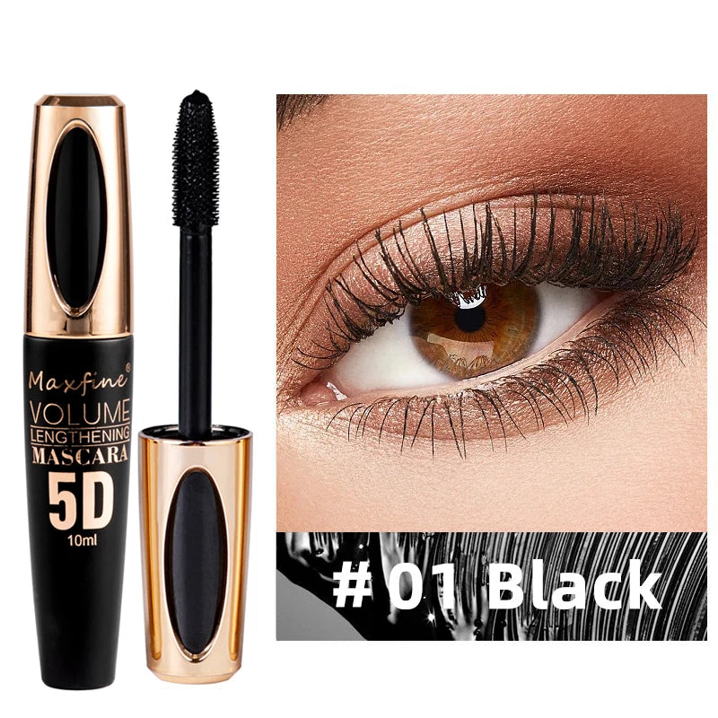 5D Silk Mascara with Big Eyes, Strong and Lasting Black Content