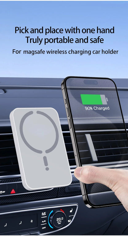 100W Magnetic Wireless Car Charger for iPhone