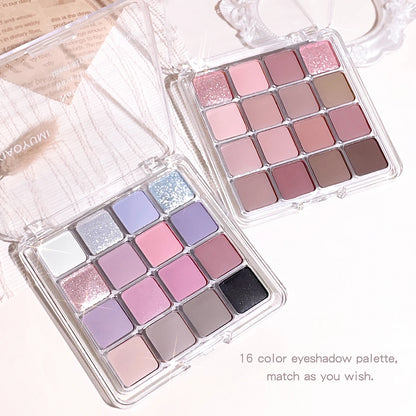 Sixteen-color sunset makeup eye shadow