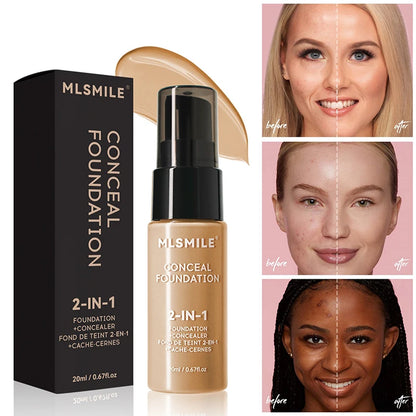 Face Foundation Cream Oil-Control Matte Professional Makeup