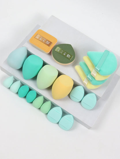 20 Pcs Pink Makeup Sponge and Makeup Puff Set Suitable for Face Cream and Powder Concealer Powder Makeup