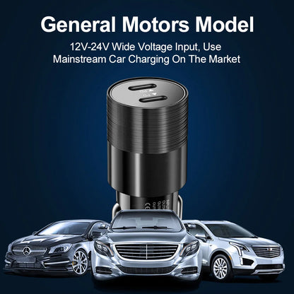 68W Dual USB Type C Car Charger