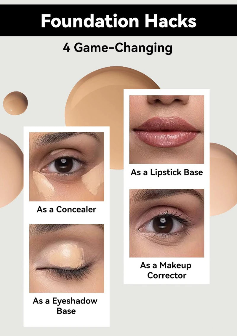 Face Foundation Cream Oil-Control Matte Professional Makeup