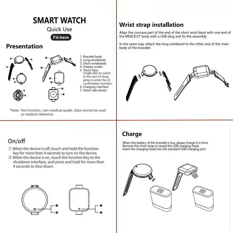 D13 Smart Watch For Men Women Kids