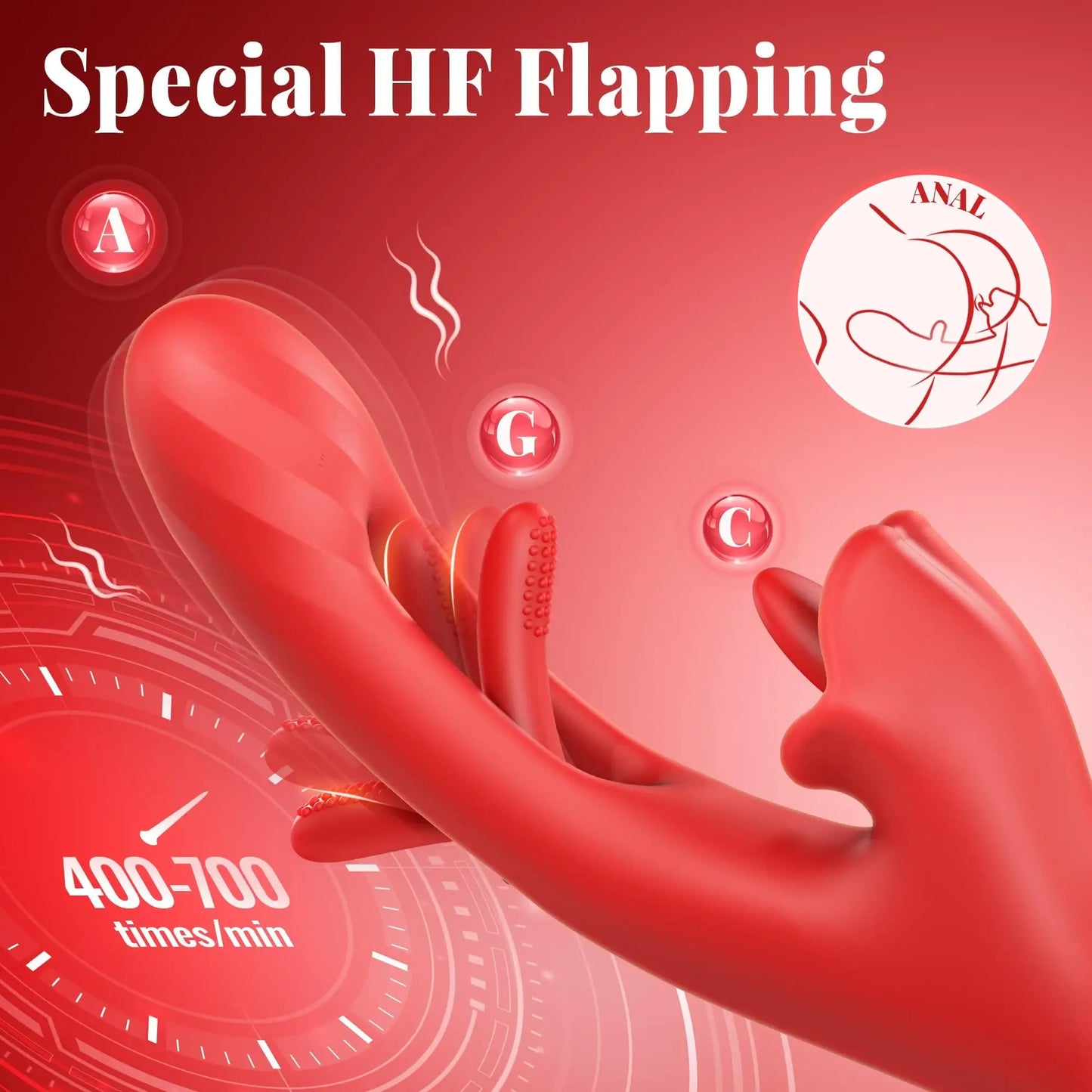 Tapping Flapping Vibrator for Women 2 In 1 Licking Machine Clitoris Stimulator G-Spot Dildos Vibrators Clit Sucker Adult Sex Toy