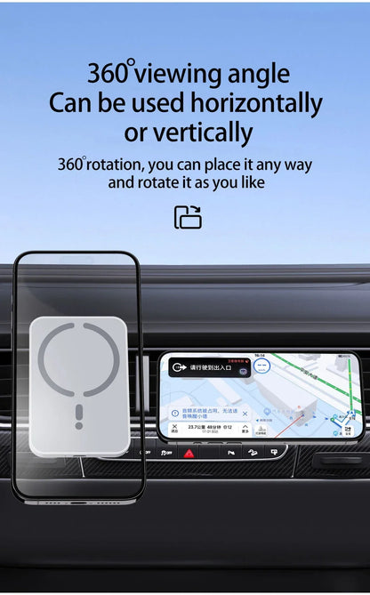 100W Magnetic Wireless Car Charger for iPhone