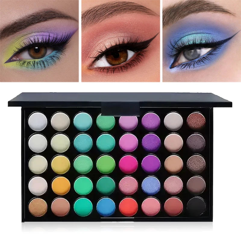 40 Colors Glitter Eyeshadow Palette Matte Waterproof Cosmetics Kit