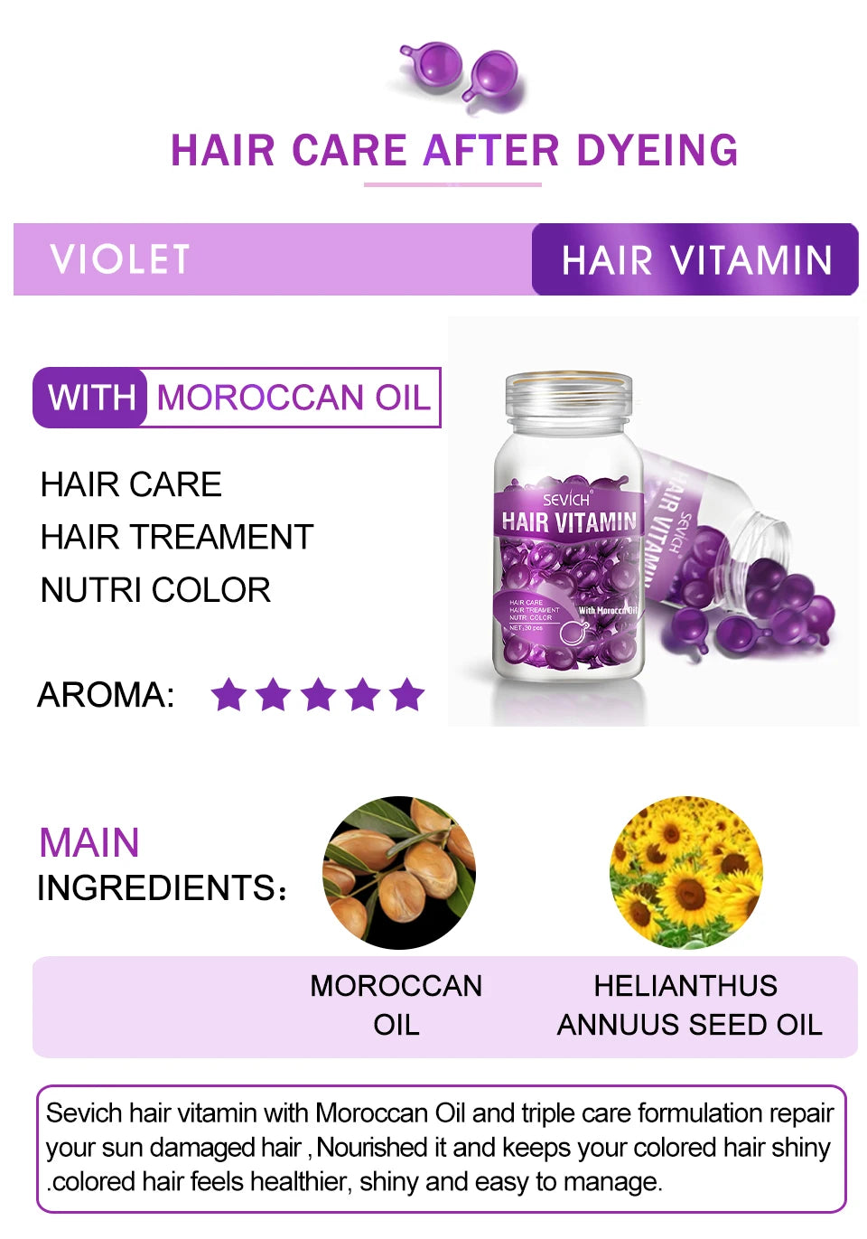 30 Capsules Anti Hair Loss Hair Vitamin