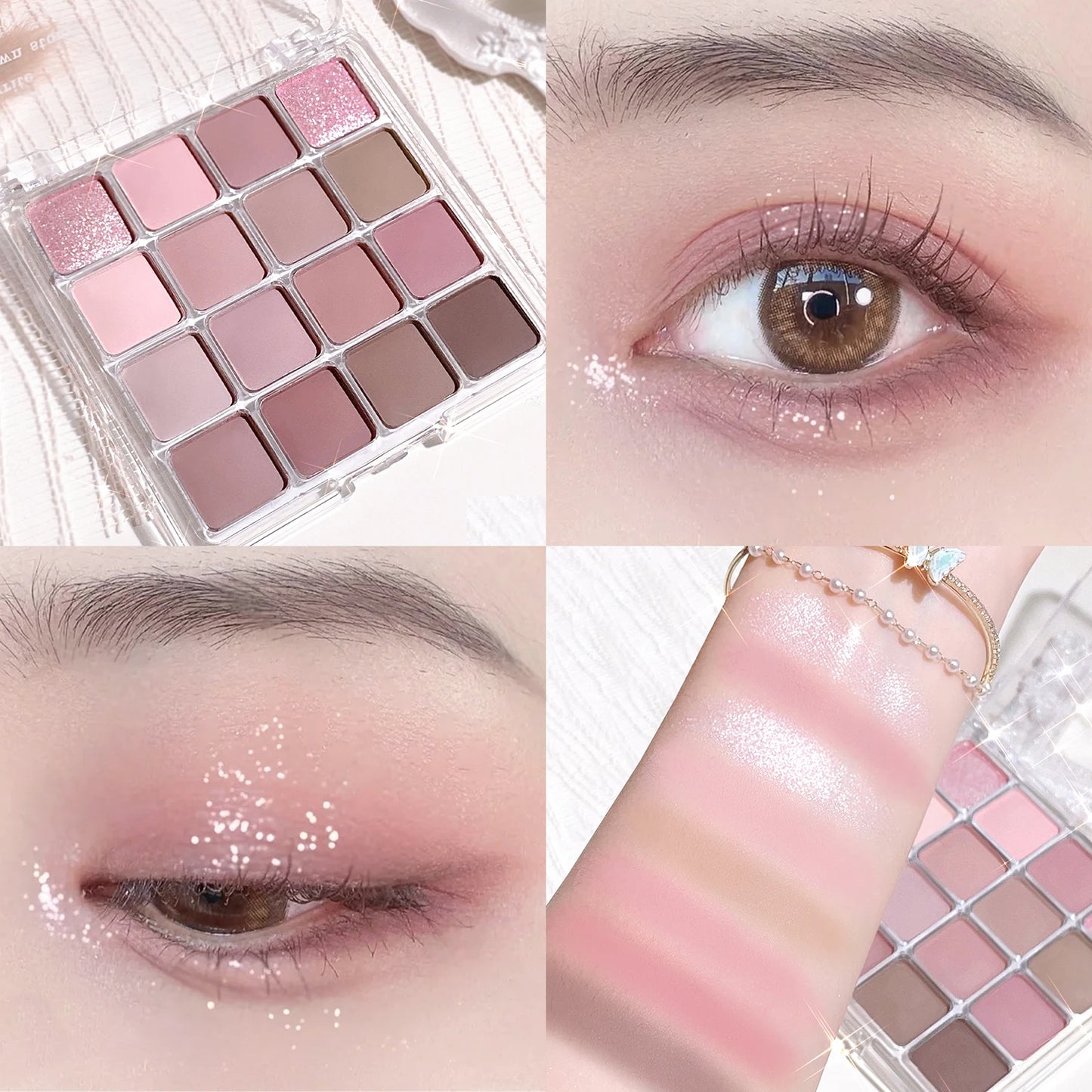 Sixteen-color sunset makeup eye shadow