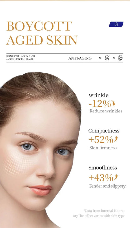 Anti-wrinkle Collagen Face Mask With 10 Sheets