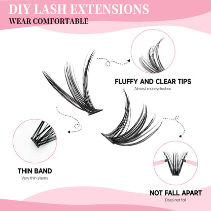 Lashes Clusters Set Extensions Kit