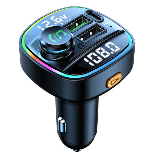 Bluetooth 5.0 FM Transmitter Handsfree Car Radio Modulator MP3 Player