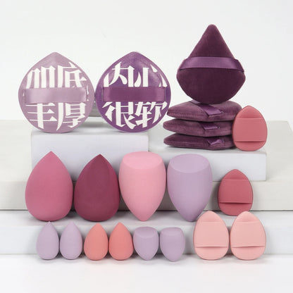 20 Pcs Pink Makeup Sponge and Makeup Puff Set Suitable for Face Cream and Powder Concealer Powder Makeup