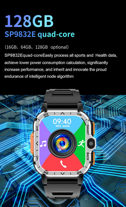 Valdus Smart Watch Men GPS 16G/64G ROM Storage 4G SIM Card WIFI
