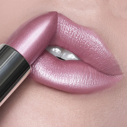 21Colors Bold & Intense Glitter Shiny Metallic Lipstick Pearlescent Lip Tint