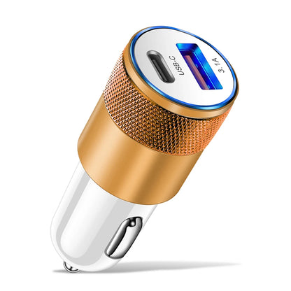 68W Dual USB Type C Car Charger