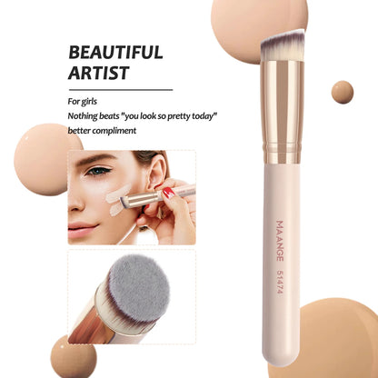 MAANGE 7 Makeup Brushes for Cosmetic Foundation Powder Concealer Blush