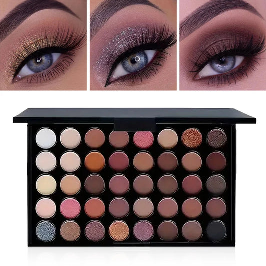 40 Colors Glitter Eyeshadow Palette Matte Waterproof Cosmetics Kit