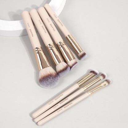 MAANGE 7 Makeup Brushes for Cosmetic Foundation Powder Concealer Blush
