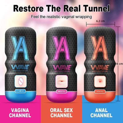 WAVE Powerful Sucking Masturbation Cup