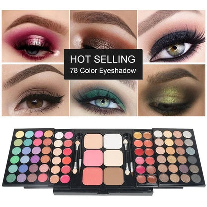 Colors Glitter Eyeshadow Palette Matte Waterproof Cosmetics Kit  MakeUp