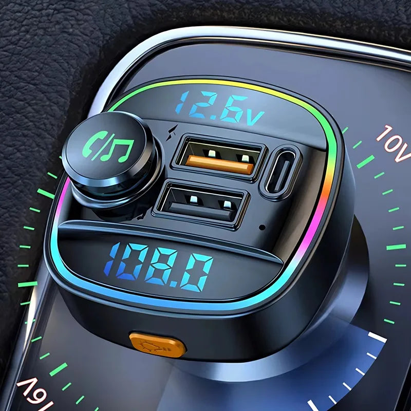 Bluetooth 5.0 FM Transmitter Handsfree Car Radio Modulator MP3 Player