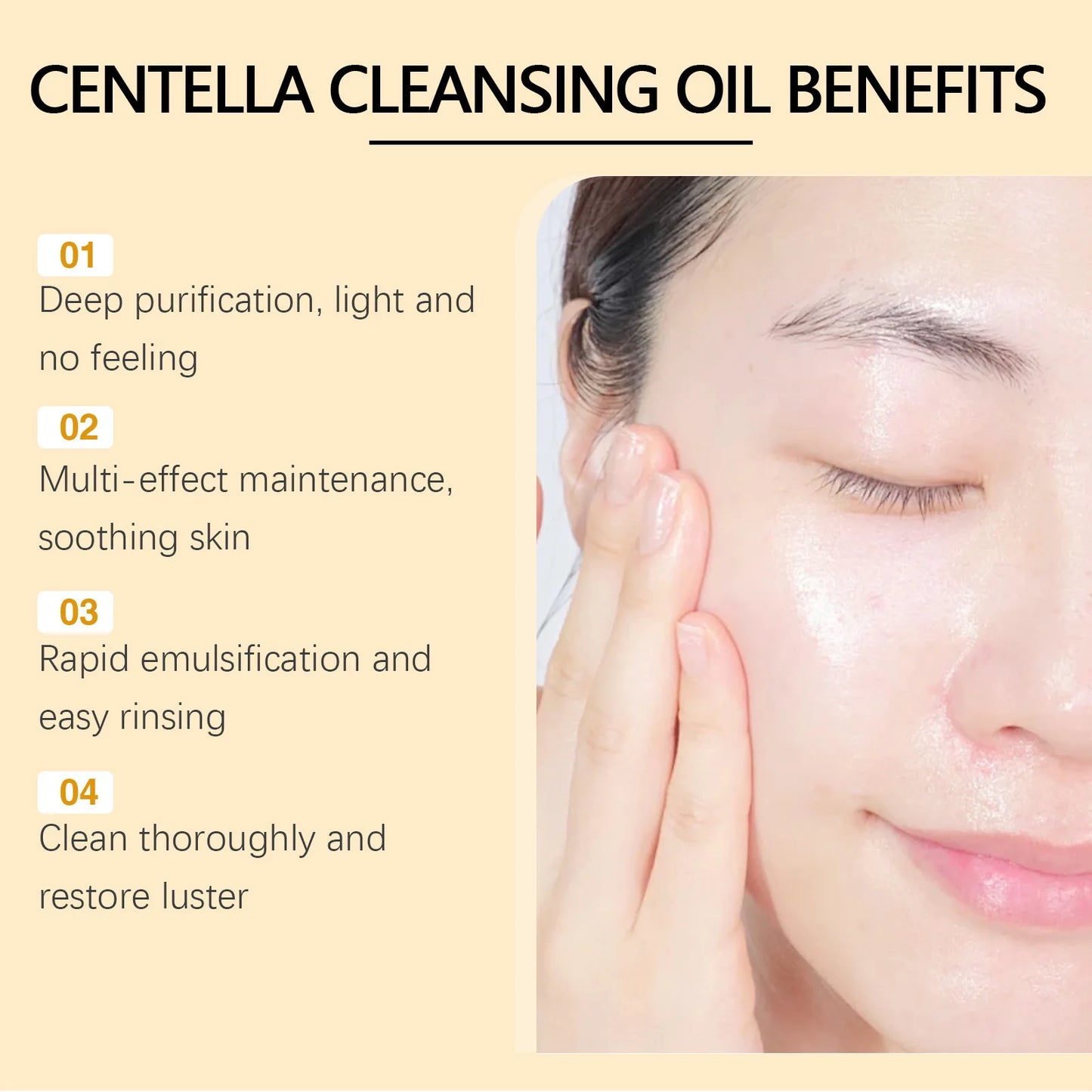 EELHOE Centella Cleansing Oil Facial Makeup Remover Moisturizing