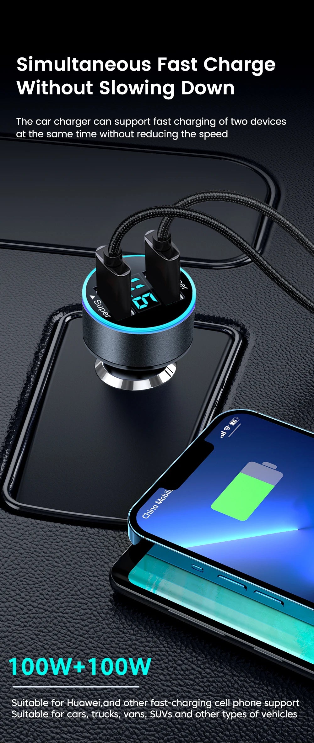 200W Car Charger
