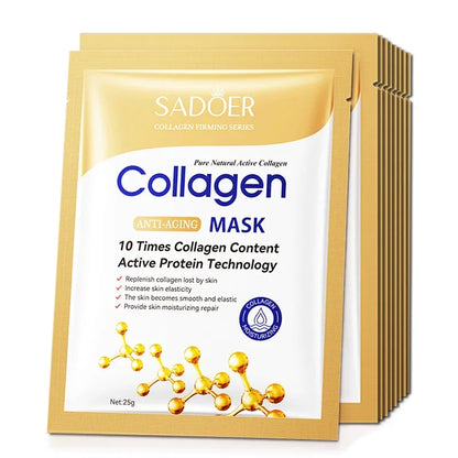 Anti-wrinkle Collagen Face Mask With 10 Sheets