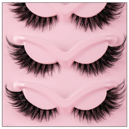 5 Pairs Cat Eye Lashes Faux Mink