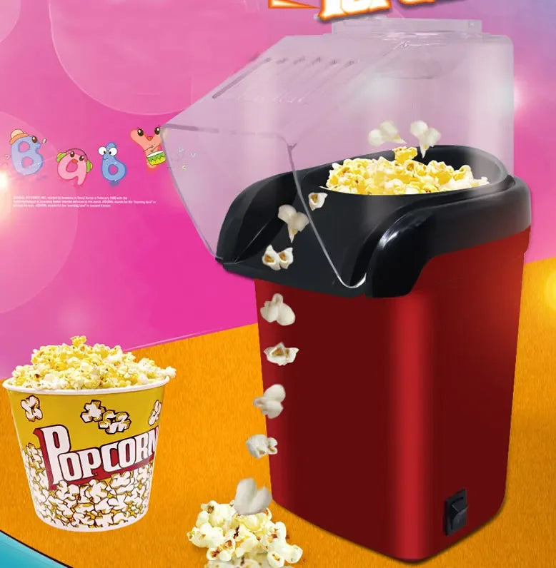 Popcorn Machine High Popping Rate Fully Automatic Popcorn Machine Electric Air Popper Mini Popcorn Machine for Home Kitchen
