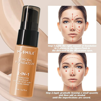 Face Foundation Cream Oil-Control Matte Professional Makeup