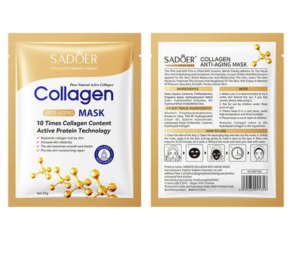 Anti-wrinkle Collagen Face Mask With 10 Sheets