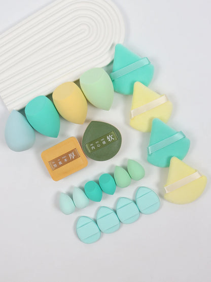 20 Pcs Pink Makeup Sponge and Makeup Puff Set Suitable for Face Cream and Powder Concealer Powder Makeup