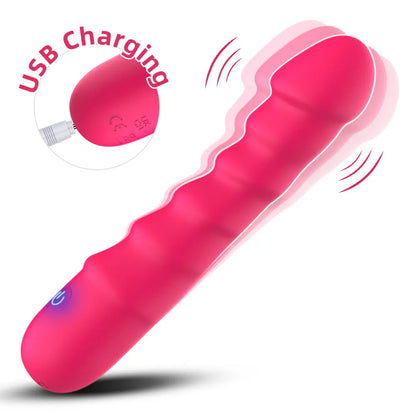 20 Modes Vibrator Soft Silicone Dildo