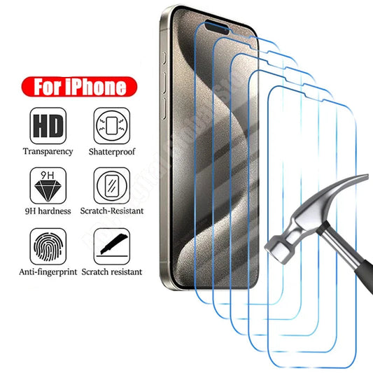 5 Tempered Glass for iPhone