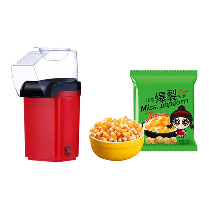 Popcorn Machine High Popping Rate Fully Automatic Popcorn Machine Electric Air Popper Mini Popcorn Machine for Home Kitchen