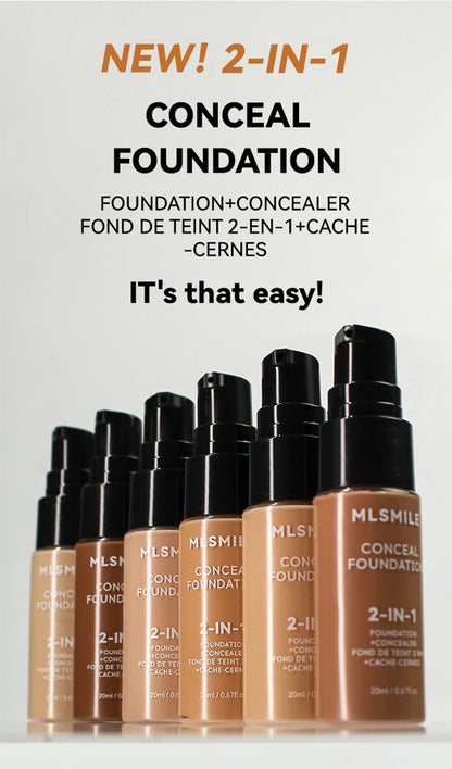 Face Foundation Cream Oil-Control Matte Professional Makeup