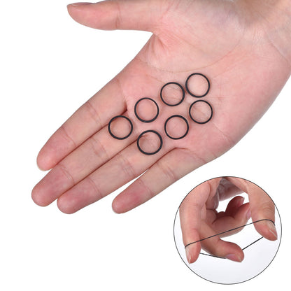 1000 Mini Rubber Bands Soft Elastic Bands for Kid Hair Braids Hair (Black）